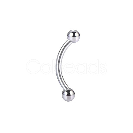 Titanium Alloy Round Curved Barbells Eyebrow Rings WGE70A8-05-1