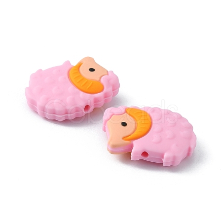 Food Grade Eco-Friendly Silicone Beads X1-SIL-WH0006-02C-1