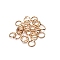 Metal Open Jump Rings, Rose Gold, 20x2mm