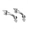 304 Stainless Steel Eyebrow Rings, Curved Barbell, Eyebrow Piercing Jewelry, Stainless Steel Color, 3mm, Pin: 1.2x6mm