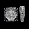 Nail Art Glitter Powder, Starry Sky/Mirror Effect, Shiny Nail Decoration, Silver, Box: 30x30x16.5mm