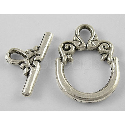Tibetan Style Alloy Toggle Clasps LF1009Y-1