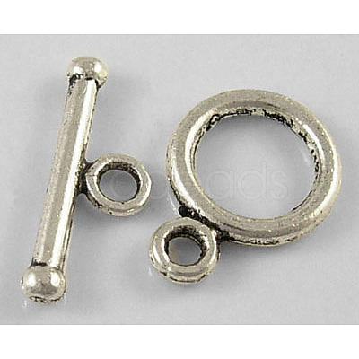 Tibetan Style Alloy Toggle Clasps LF1185Y-NF-1