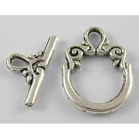 Tibetan Style Alloy Toggle Clasps LF1009Y-1