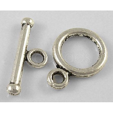 Tibetan Style Alloy Toggle Clasps LF1185Y-NF-1