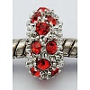 Alloy Rhinestone European Beads CPDL-H998-14-2