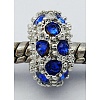 Alloy Rhinestone European Beads CPDL-H998-16-2