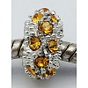 Alloy Rhinestone European Beads CPDL-H998-20-2