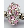 Alloy Rhinestone European Beads CPDL-H998-4-2
