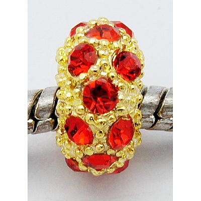 Alloy Rhinestone European Beads CPDL-H997-7-1