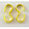 Iron Quick Link Connectors, Chain Findings, Number 3 Shaped Clasps Clasps, Golden, 14x7mm, Hole: 2.5~4.2mm