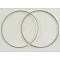 Brass Linking Rings, Platinum, 40x0.7~1mm