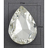 Electroplate Glass Cabochons EGLA-R366-1
