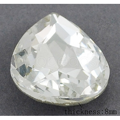 Electroplate Glass Cabochons EGLA-R366-1