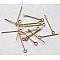 Iron Eye Pin, Cadmium Free & Nickel Free & Lead Free, Antique Bronze, 22x0.7mm, Hole: 2mm, about 12000pcs/1000g