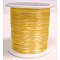 Flat Elastic Crystal String, Elastic Beading Thread, for Stretch Bracelet Making, Dyed, Gold, 0.8mm, about 9.84~10.93 yards(9~10m)/roll