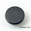 Natural Dyed & Heated Black Agate Cabochons G-BA10x5-2