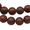 Sesame Red Beads Strands G-GR8MM-222-1