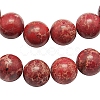 Synthetic Imperial Jasper Beads Strands G-H014-3-1-1