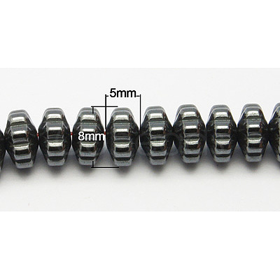 Non-Magnetic Synthetic Hematite Beads Strands G-D015-14-1