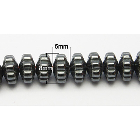 Non-Magnetic Synthetic Hematite Beads Strands G-D015-14-1