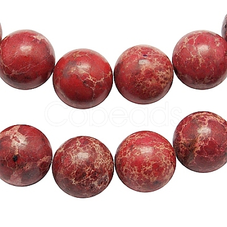 Synthetic Imperial Jasper Beads Strands G-H014-3-1-1