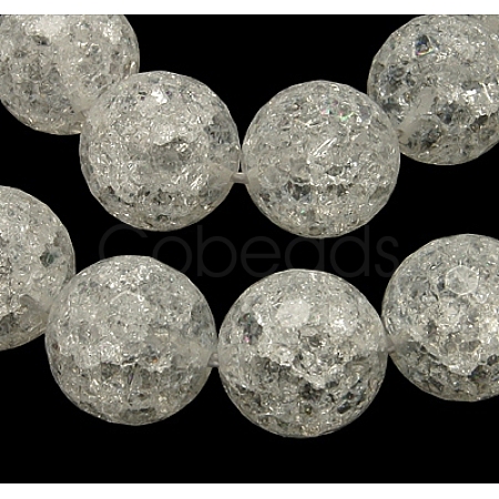 Synthetic Crackle Quartz Beads Strands G-SF14MM-44-1