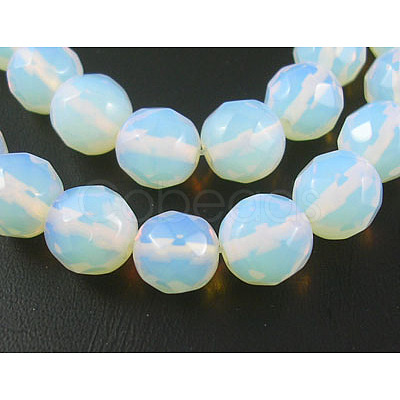 Opalite Beads Strands GSF10mmC081-1