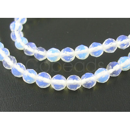 Opalite Beads Strands GSF4mmC081-1