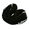 Solid Synthetic Rubber Beading Cord, Black, Round, No Hole, Black, 1.5mm, about about 328.08 yards(300m)/1000g