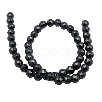 Non-Magnetic Synthetic Hematite Beads Strands HEMA-10D-1