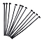 Iron Flat Head Pins, Cadmium Free & Lead Free, Gunmetal, 20x0.75~0.8mm, Head: 2.5mm, about 9700pcs/1000g