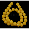 Natural Yellow Jade Beads Strands JBR10mm-7-2