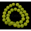 Natural Yellow Jade Beads Strands JBR8mm-12-2