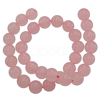 Dyed Natural White Jade Beads Strands JBR7-6mm-1