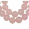 Gemstone Beads Strands, Natural White Jade, Dyed, Round, Pink, 8mm, Hole: 0.8mm, about 50pcs/strand, 15.5 inch