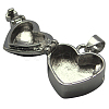Brass Locket Photo Pendant KK-25X21-2