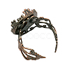 Cuff Brass Ring Cabochon Settings KK-G020-R-2