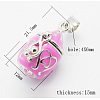 Brass Prayer Box Pendants KK-Q199-M-2