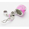 Brass Prayer Box Pendants KK-Q199-M-3