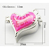 Brass Prayer Box Pendants KK-Q200-M-2