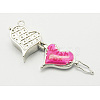 Brass Prayer Box Pendants KK-Q200-M-3