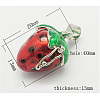 Brass Prayer Box Pendants KK-Q202-1-1