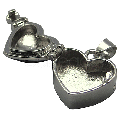 Brass Locket Photo Pendant KK-25X21-1