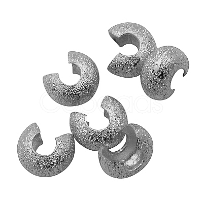 Brass Crimp Beads Covers KK-G015-P-NF-1