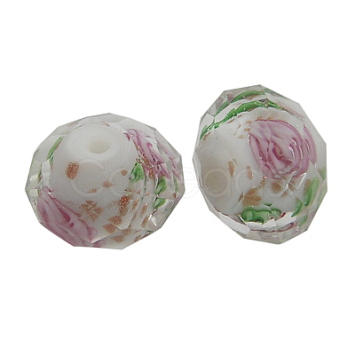 Handmade Gold Sand Lampwork Beads L26BN012-1