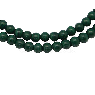 Natural Malachite Gemstone Beads Strands MALA-8D-6-1