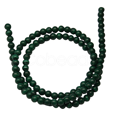 Natural Malachite Gemstone Beads Strands MALA-8D-6-1