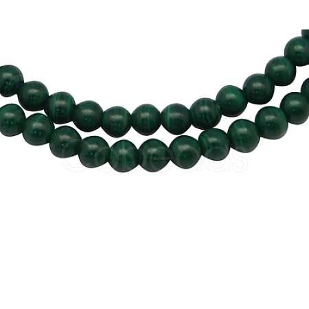 Natural Malachite Gemstone Beads Strands MALA-8D-6-1