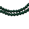 Natural Malachite Gemstone Beads Strands, Grade AB, Round, Green, Size: about 8mm in diameter, hole: 0.8mm, 50pcs/strand, 16 inch